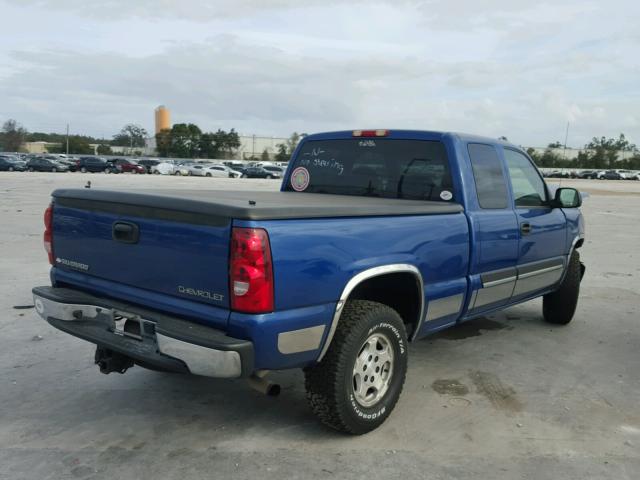 1GCEK19V53E272863 - 2003 CHEVROLET SILVERADO BLUE photo 4