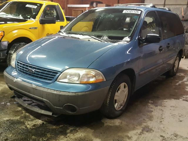 2FMZA50452BB56648 - 2002 FORD WINDSTAR L BLUE photo 2