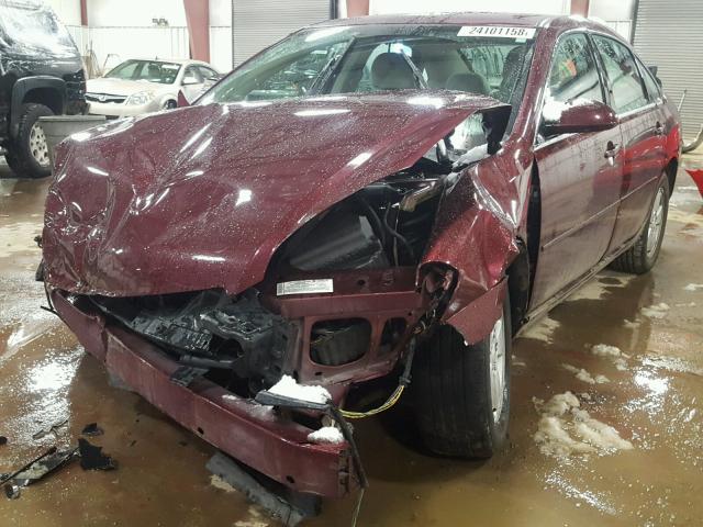 2G1WT58K979405562 - 2007 CHEVROLET IMPALA LT BURGUNDY photo 2