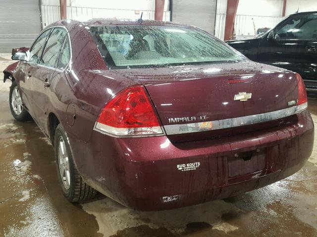 2G1WT58K979405562 - 2007 CHEVROLET IMPALA LT BURGUNDY photo 3