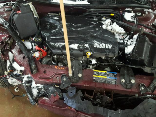 2G1WT58K979405562 - 2007 CHEVROLET IMPALA LT BURGUNDY photo 7