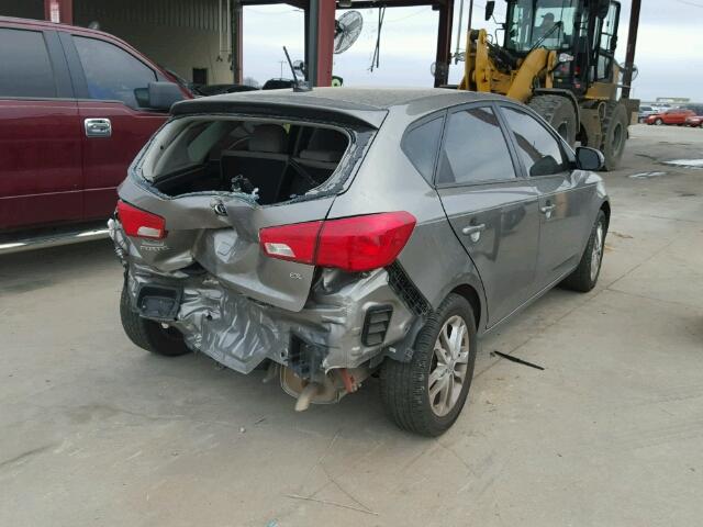 KNAFU5A26C5513589 - 2012 KIA FORTE EX SILVER photo 4