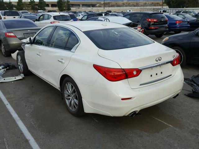 JN1CV7AP8GM201640 - 2016 INFINITI Q50 BASE WHITE photo 3