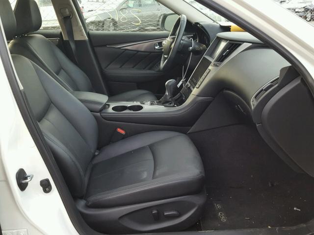 JN1CV7AP8GM201640 - 2016 INFINITI Q50 BASE Blanco foto 5