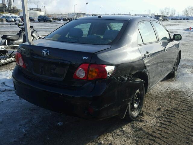 2T1BU40E99C083429 - 2009 TOYOTA COROLLA BA BLACK photo 4