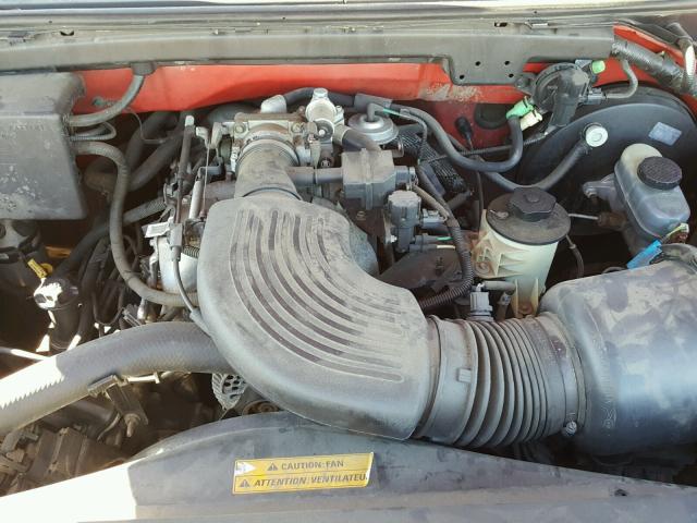 1FTDX08W4VKD41726 - 1997 FORD F150 RED photo 7