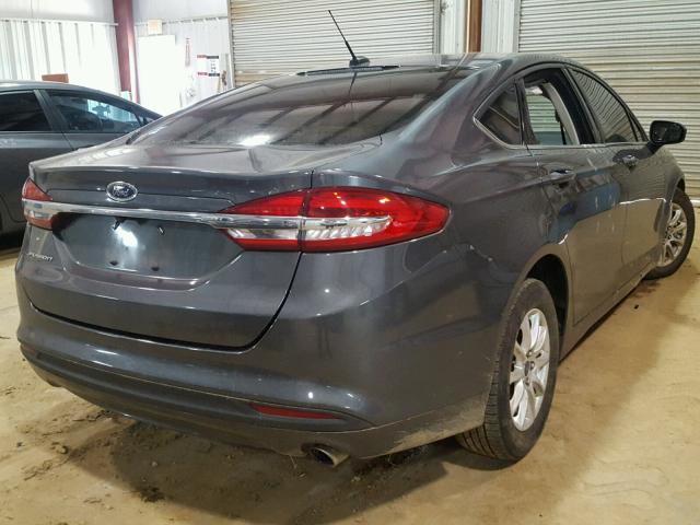 3FA6P0G75HR335250 - 2017 FORD FUSION S CHARCOAL photo 4