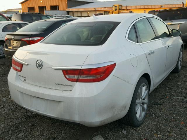 1G4PP5SK4E4107571 - 2014 BUICK VERANO WHITE photo 4