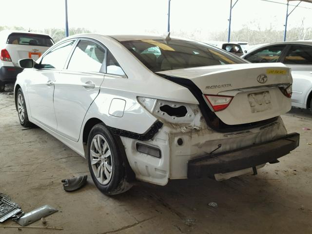 5NPEB4AC5BH227240 - 2011 HYUNDAI SONATA GLS WHITE photo 3