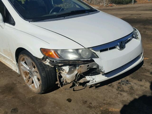 1HGFA16837L123571 - 2007 HONDA CIVIC EX თეთრი ფოტო 9