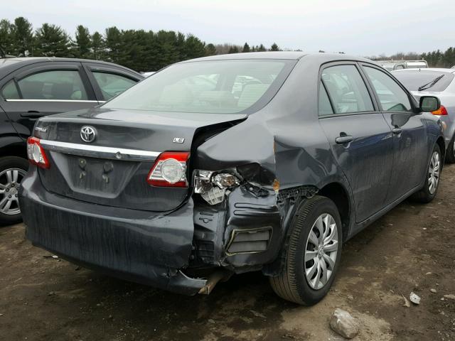 2T1BU4EE8CC840336 - 2012 TOYOTA COROLLA BA GRAY photo 4