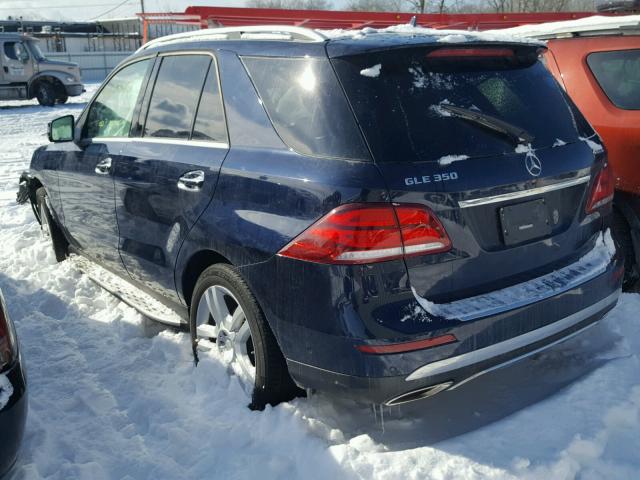 4JGDA5HB0HA882225 - 2017 MERCEDES-BENZ GLE 350 4M BLUE photo 3