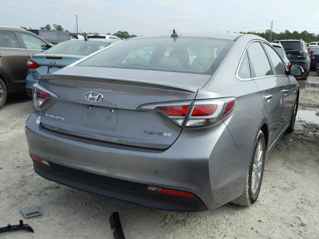 KMHE24L3XHA061337 - 2017 HYUNDAI SONATA HYB GRAY photo 4