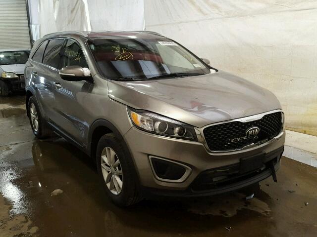 5XYPGDA3XGG056896 - 2016 KIA SORENTO LX GRAY photo 1