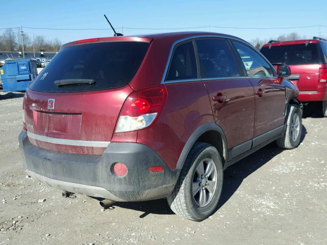 3GSCL33P88S683864 - 2008 SATURN VUE XE RED photo 4