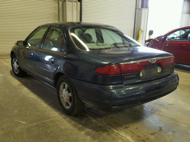 1FAFP6637WK240613 - 1998 FORD CONTOUR LX BLUE photo 3