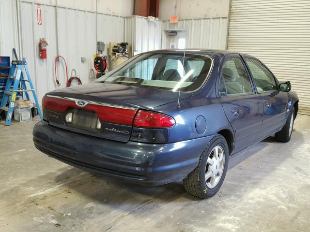 1FAFP6637WK240613 - 1998 FORD CONTOUR LX BLUE photo 4