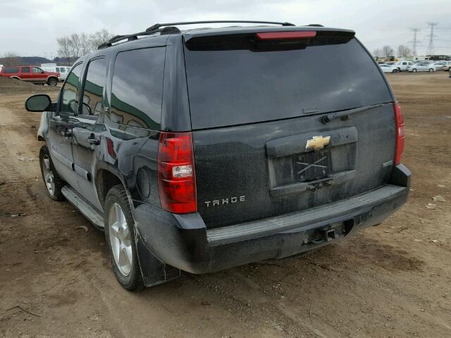 1GNFK13017J222466 - 2007 CHEVROLET TAHOE K150 BLACK photo 3