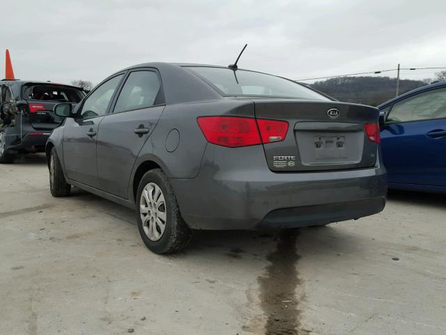 KNAFU4A25D5733057 - 2013 KIA FORTE EX GRAY photo 3