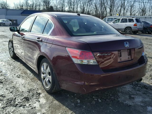 1HGCP26829A108534 - 2009 HONDA ACCORD EXL MAROON photo 3