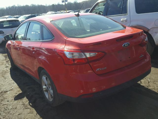 1FADP3F21EL450288 - 2014 FORD FOCUS SE RED photo 3