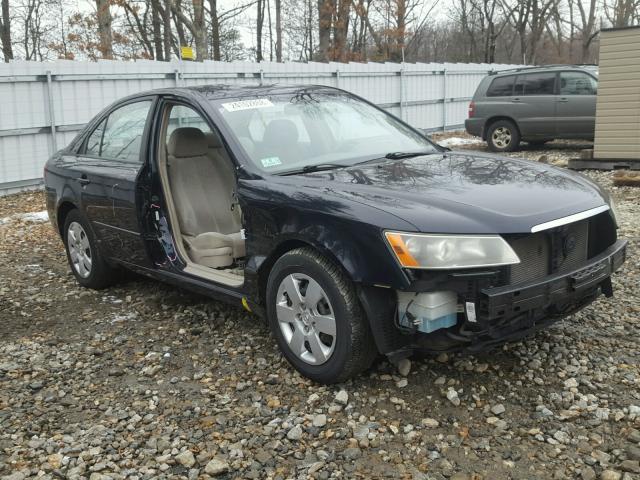 5NPET46CX7H265771 - 2007 HYUNDAI SONATA GLS BLACK photo 1