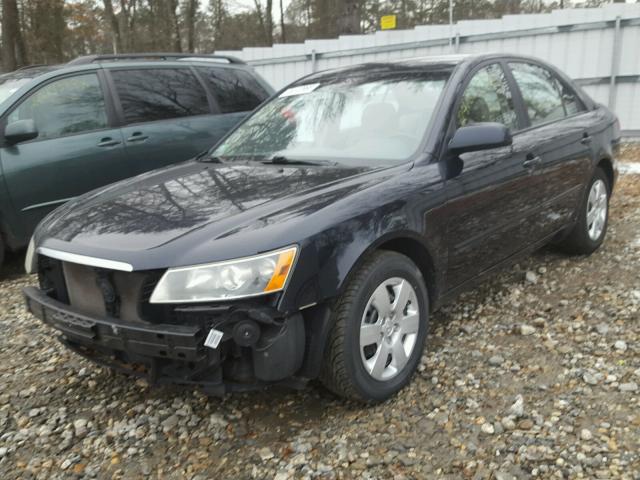 5NPET46CX7H265771 - 2007 HYUNDAI SONATA GLS BLACK photo 2