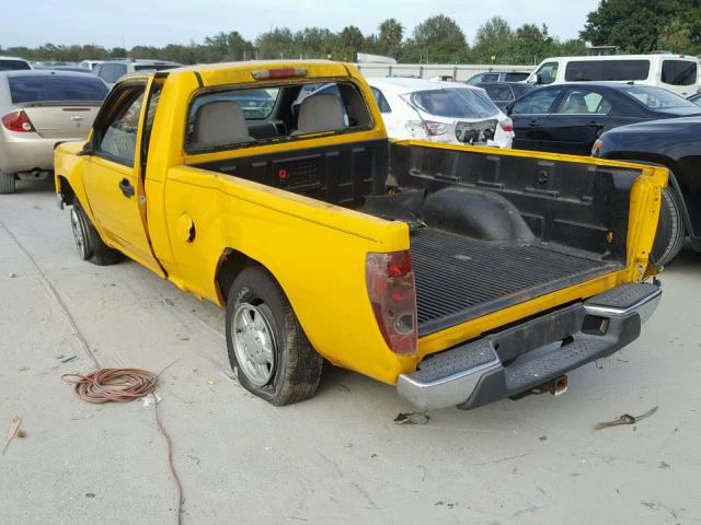 1GCCS149878198098 - 2007 CHEVROLET COLORADO YELLOW photo 3