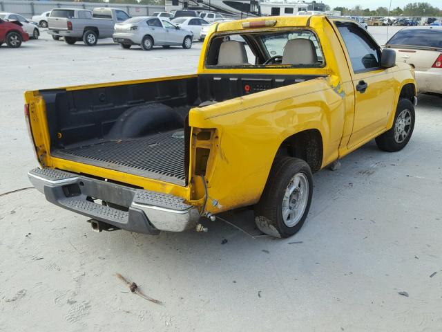 1GCCS149878198098 - 2007 CHEVROLET COLORADO YELLOW photo 4