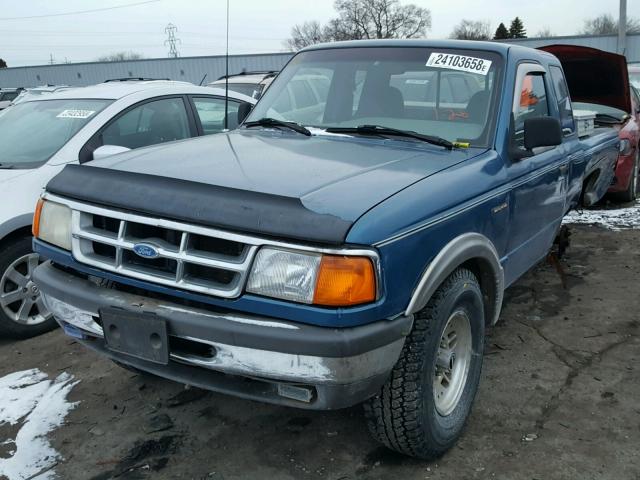 1FTCR10A7RPA31574 - 1994 FORD RANGER BLUE photo 2