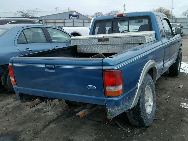 1FTCR10A7RPA31574 - 1994 FORD RANGER BLUE photo 4