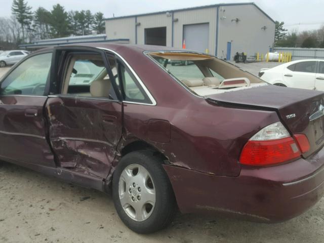 4T1BF28B54U356639 - 2004 TOYOTA AVALON XL RED photo 9