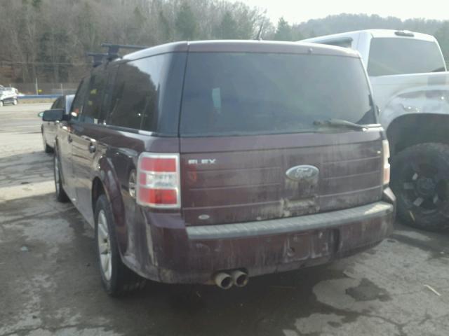 2FMDK51C19BA25188 - 2009 FORD FLEX SE BURGUNDY photo 3