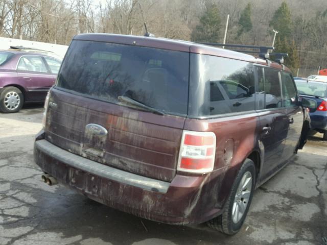 2FMDK51C19BA25188 - 2009 FORD FLEX SE BURGUNDY photo 4