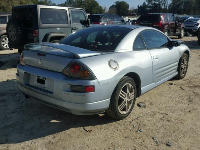 4A3AC84HX3E024448 - 2003 MITSUBISHI ECLIPSE GT BLUE photo 4