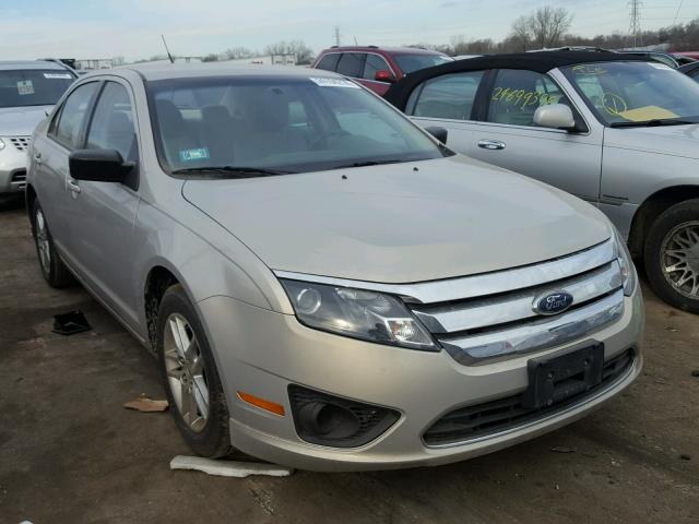 3FAHP0GA2AR214749 - 2010 FORD FUSION S TAN photo 1