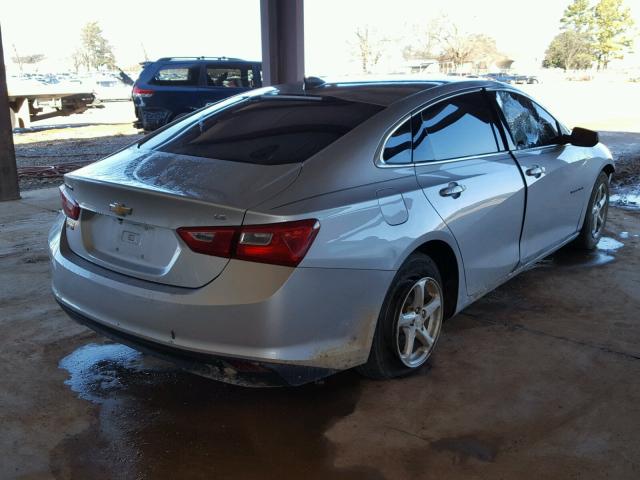1G1ZB5ST7GF341658 - 2016 CHEVROLET MALIBU LS ვერცხლისფერი ფოტო 4
