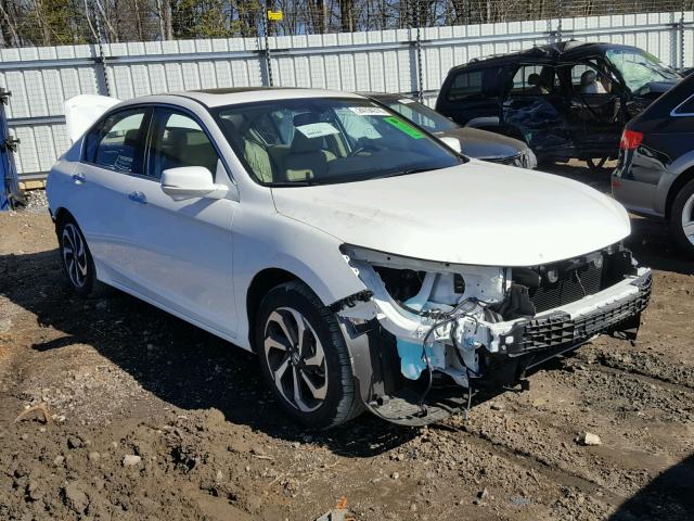 1HGCR2F8XHA176217 - 2017 HONDA ACCORD EXL WHITE photo 1