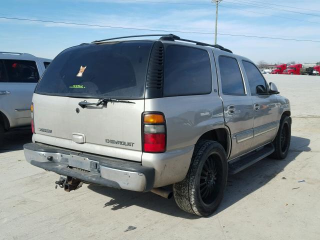 1GNEK13Z44R265593 - 2004 CHEVROLET TAHOE K150 TAN photo 4