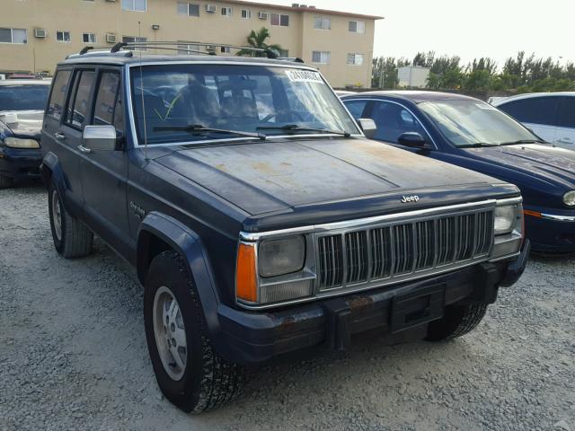 1J4FJ58S1NL234397 - 1992 JEEP CHEROKEE L BLUE photo 1