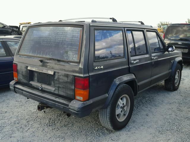 1J4FJ58S1NL234397 - 1992 JEEP CHEROKEE L BLUE photo 4