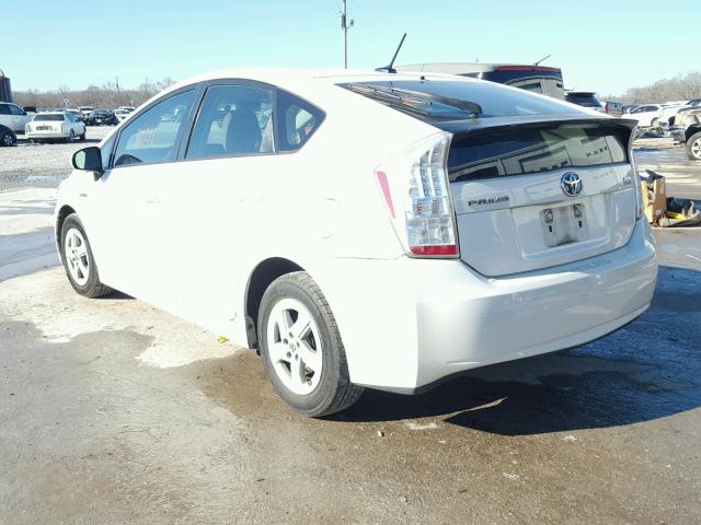 JTDKN3DU3A0204771 - 2010 TOYOTA PRIUS WHITE photo 3