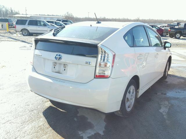 JTDKN3DU3A0204771 - 2010 TOYOTA PRIUS WHITE photo 4