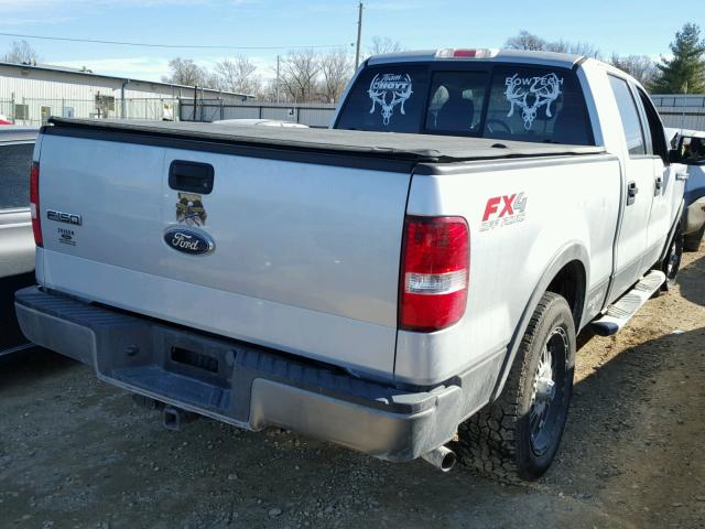 1FTPW14V68FB67352 - 2008 FORD F150 SUPER SILVER photo 4