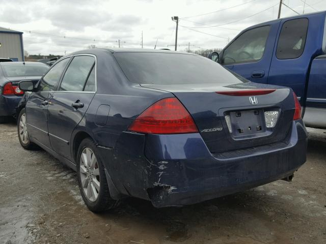 1HGCM55416A087275 - 2006 HONDA ACCORD LX BLUE photo 3