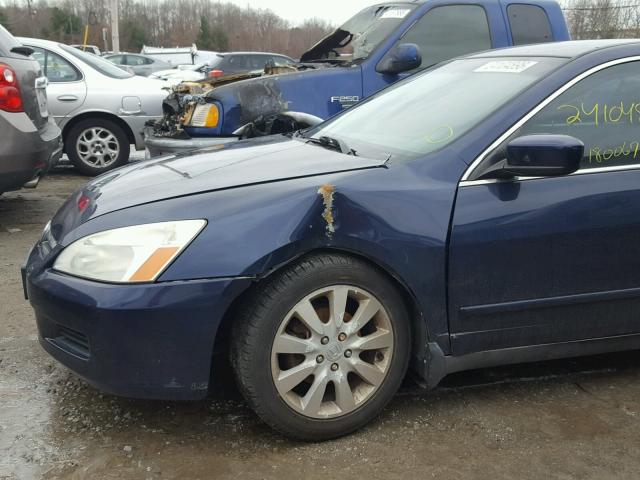 1HGCM55416A087275 - 2006 HONDA ACCORD LX BLUE photo 9