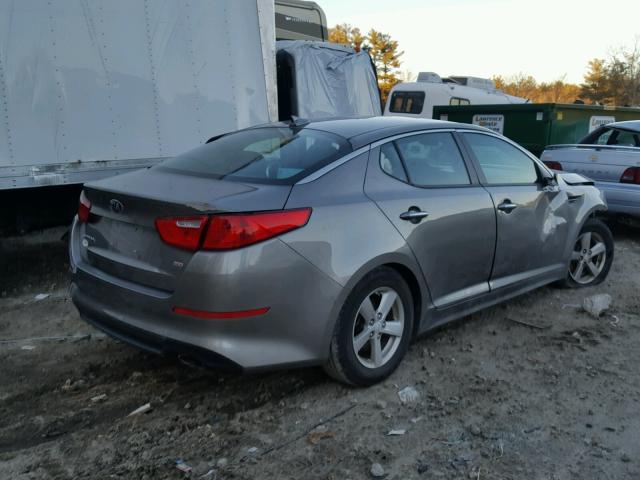 5XXGM4A74FG373863 - 2015 KIA OPTIMA LX GRAY photo 4