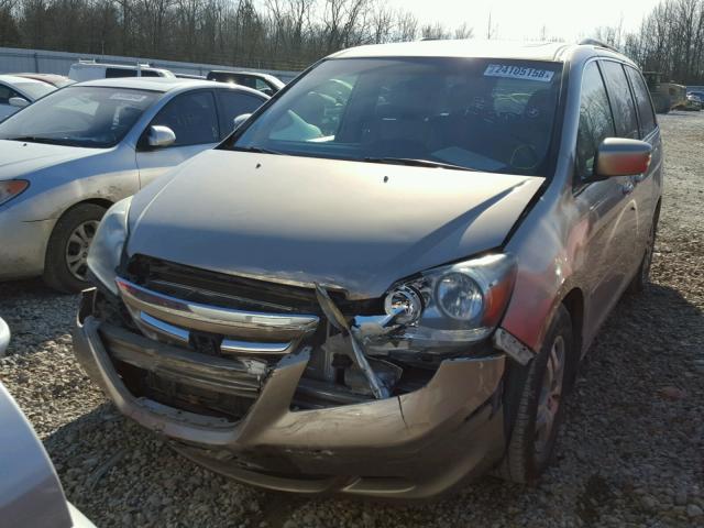 5FNRL38625B414530 - 2005 HONDA ODYSSEY EX SILVER photo 2