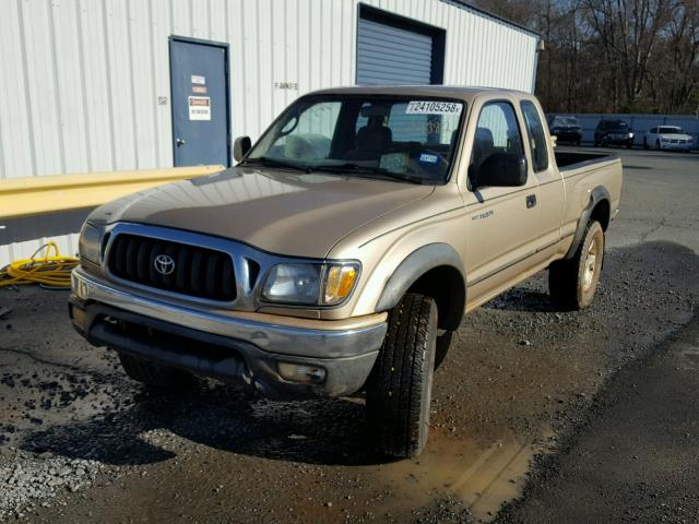 5TESM92N02Z051382 - 2002 TOYOTA TACOMA XTR GOLD photo 2