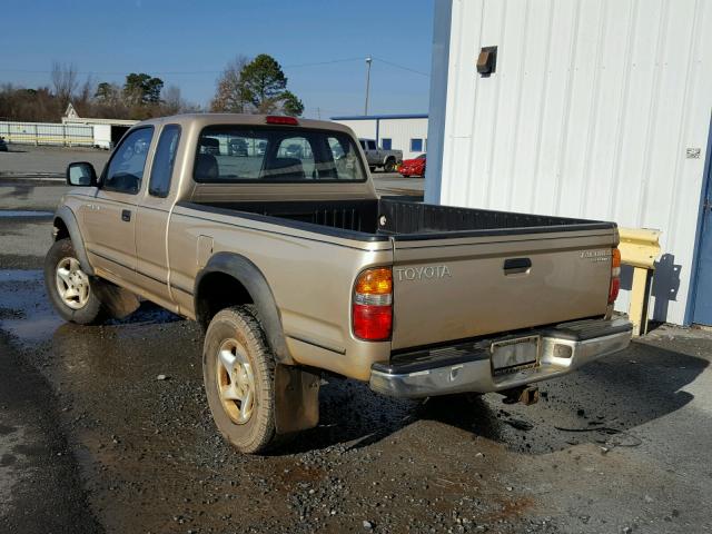 5TESM92N02Z051382 - 2002 TOYOTA TACOMA XTR GOLD photo 3